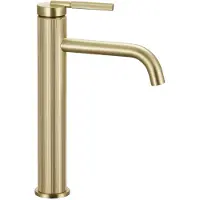 REA Wastafelkraan Argon Gold Brush High