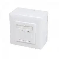 Dsit CAT6 UTP / STP opbouwdoos - wit