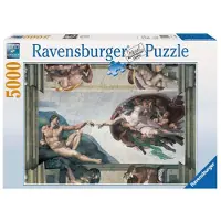 Ravensburger - Puzzle 5000 pièces - Michel Angel : La création d'Adam