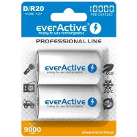 EverActive 2x R20 D 10000mAh Rechargeables everActive Professional