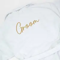 Towel city Badjas - HOGE KWALITEIT - GROOM - badjas man - badjas heren - badstof - 100% katoen - huwelijk - trouw - Bruidegom - cadeau - kado - maat L/XL