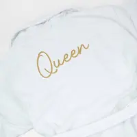 Towel city Badjas - HOGE KWALITEIT - QUEEN - badmantel - badjas vrouw - badjas dames - badstof - 100% katoen - huwelijk - trouw - cadeau - kado - moederdag - verjaardag - pensioen - Kerst - maat S/M