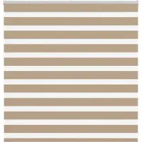 vidaXL Zebra Blind 140x100 cm stofbreedte 135,9 cm polyester zandbruin