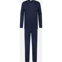 Mey Pyjama extra lang Serie Pure Night Yacht Blue | Maat M/T