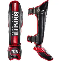 Booster Fight Gear - Scheenbeschermer - V3 - Rood - Maat L