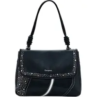 Desigual Schoudertas 'Punkette Posadas' zwart / zilver / wit