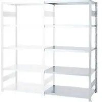 Ordo Insteekstelling Industry - stalen - aanbouwrek - modulair - B 1010 x D 835 x H 2000 mm - draagvermogen 1200 kg - 5 legborden - verzinkt