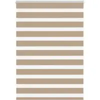 vidaXL Zebra Blind 95x150 cm stofbreedte 90,9 cm polyester zandbruin