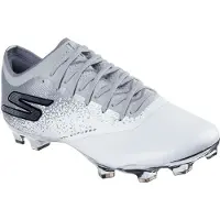 SKECHERS Razor 1.5 Elite Gras Voetbalschoenen (FG) Wit Zilver Zwart