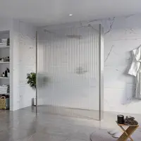 FortiFura Galeria Vrijstaande Inloopdouche - 160x200cm - Helder geribbeld - antikalk - 8mm veiligheidsglas - 2 zijwanden 40cm - wandsteunen en hoekprofielen - Geborsteld Gunmetal PVD SW927771