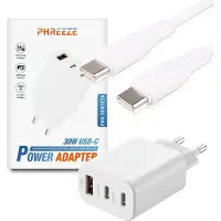 Phreeze 30W Super Snellader - Power Adapter - 3 Meter USB-C Kabel