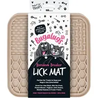 Bugalugs likmat voor dieren - Slowfeeder - Honden - Katten - Siliconen - Beige