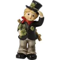 Goebel - Kerst | Decoratief beeld Schoorsteenveger Nieuwe dag, nieuw geluk | Aardewerk - 13cm