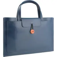 Phreeze Laptoptas - 14 tot 16 inch - 3 Vakken - Vegan Leer - Laptophoes - Laptop Tas - XPS 15, Acer, Lenovo, ASUS, MacBook Air, Pro, Samsung, ChromeBook - Donkerblauw