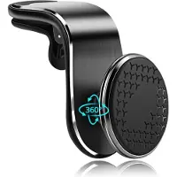 Phreeze Gsmhouder Auto Ventilatierooster - Magnetisch - Met Kliksysteem - 360 Graden Draaibaar - Verstelbaar - Universeel - Zwart