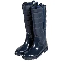 XQ - Regenlaarzen Dames - Fashion - PVC - Navy - Hoge regenlaarzen
