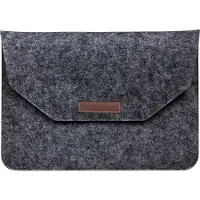 Phreeze Vilt Laptop Sleeve 13 tot 14 inch - Grijs - Dames/Heren - Laptophoes met Opbergvakken - Luxe Laptopsleeve - Tas