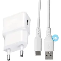Phreeze Oplader usb C 3 Meter - Oplader voor Galaxy Note 8, Note 9, Note 10, Note 10+, Note 10 5G, Note 10 Lite, Note 20, Note 20 5G, Note 20 Ultra, Note 20 Ultra 5G