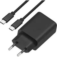Phreeze 25w Snellader + usb-C naar usb-C Kabel 2 Meter - 25w Super Fast Charger voor Galaxy S26, S25, S24, S23, S22, S21, S20, A57, A56, A55, A54, A53, A13, A23 series - Power Delivery & PPS Fast Charging
