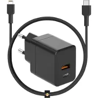 Phreeze 35w Power Adapter usb C + Kabel geschikt voor Apple iPad en iPhone - 2 Meter Lange Oplader - Nylon Gevlochten - Geschikt voor X,11,12,13,14,Pro,Max,Plus,Mini