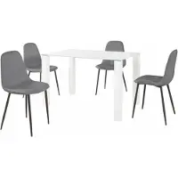 Notio Living Norma-Eetset - 120 cm - Grijs