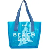 Bagmori Strandtas blauw / wit