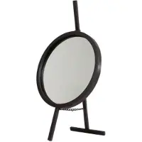 Coppens Spiegel Lauren zwart metaal 29,8x53,3x22,9cm
