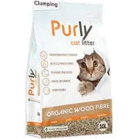 Purly Organic Clumping houtvezel kattenbakvulling 2 x 10 liter
