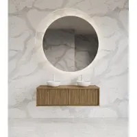 Gliss Design Onderkast heronimus 120x45x35 cm 2 laden met topplaat castle brown