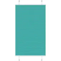 vidaXL Plissé rolgordijn 80x150 cm stofbreedte 79,4 cm petrol groen
