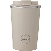 Aya & Ida AYA&IDA - CUP2GO - thermosbeker - koffiebeker - coffee to go - reisbeker - meenemen - 380ml - CREAM BEIGE