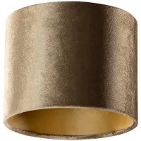 QAZQA Velours lampenkap brons met gouden binnenkant 18/18/14