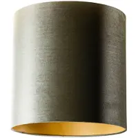 QAZQA Fluwelen lampenkap groen met gouden binnenkant 40/40/40