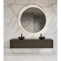 Gliss Design Heronimus badmeubel met ribbelfront 180cm met 2 lades charcoal