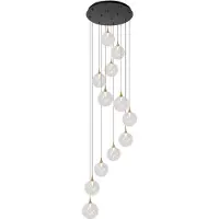 Lucide GISELA - Videlamp - Ø 61 cm - LED Dimb. - 12x3,6W 2700K - transparant