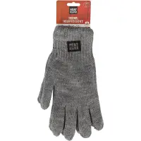 Heatkeeper - Gebreide thermo handschoenen heren - Antraciet - S/M - 1-Paar - Handschoenen heren winter