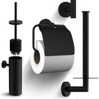 Mirlux Badkameraccessoireset wc zwart