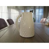 House of Nature Mooie Vaas / Kan - Creme - 22 cm - Nostalgie
