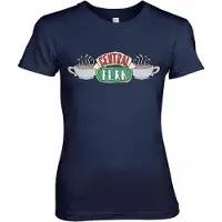 Hybris Friends Dames Tshirt -S- Central Perk Blauw