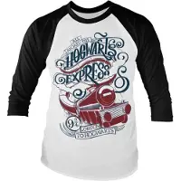Hybris Harry Potter Raglan top -L- All Aboard The Hogwarts Express Wit/Zwart