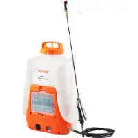 Vevor Draadloze drukspuit 15L Rugspuit 8Ah Lithium-ion accu Drukspuit 90PSI Meststofspuit 4,1L/min Tuinspuit met schouderbanden Plantenspuit Tuinirrigatie Desinfectie Autowasstraat