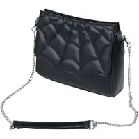 Banned - Gothic Handtas - Mabris Shoulder Bag - voor Vrouwen - zwart-zilverkleurig - Maat Standard