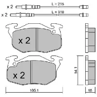 AISIN BPPE-1014 Remblokken