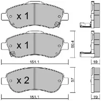 AISIN BPHO-1005 Remblokken