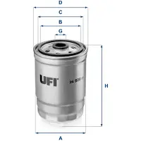 Ufi 24.528.01 Brandstoffilter