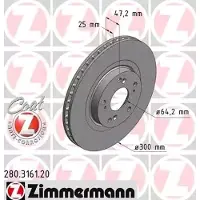 ZIMMERMANN 280.3161.20 Remschijf