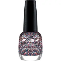 Faby nagellak Born in the U.S.A dames 15 ml vegan blauw/rood