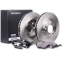 RIDEX 3405B0016 Remschijven en blokken