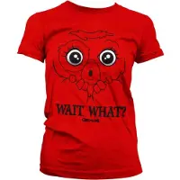 Hybris Gremlins Dames Tshirt -S- Wait. What? Rood