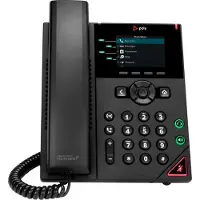 Poly VVX 250 4-IP PH PoE-e Geen lokalisatie, Telefoon, Zwart
